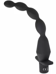 Анальная елочка Evolved, с вибрацией, 10 режимов, черная 