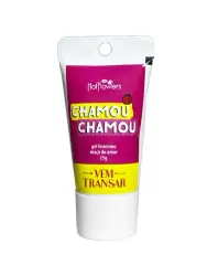 Стимулирующий гель Hot Flowers Chamou Chamou с ароматом яблока и согревающим эффектом, 25 мл