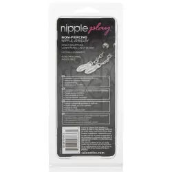 Зажимы на соски Non-Piercing Nipple Jewelry - Crystal с подвесками – прозрачный