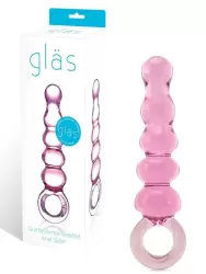 Анальный жезл Quintessence Anal Slider из стекла – розовый