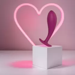 Носимая анальная пробка Anasteisha AN Root, 10 см, силикон, для ношения, вишневый