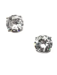 Серьги-гвоздики Ann Devine с кристаллами – серебристый