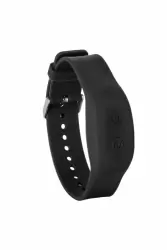 Изогнутое виброяйцо Wristband Remote Curve, с пультом-браслетом, 7,5 см, 12 режимов, черный