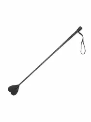 Кожаный стек Sitabella с наконечником в виде сердца – черный