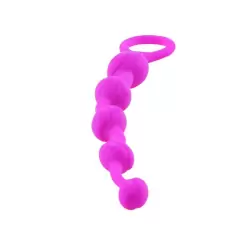 Красивая анальная цепочка Beeds – розовый 