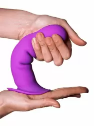 Рельефный фаллоимитатор Adrien lastic Hitsens 3, 18,2 см, силикон, фиолетовый