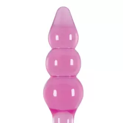 Анальная елочка Jelly Rancher T-Plug Ripple градуированная – розовый