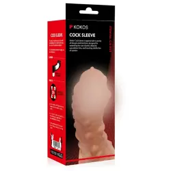 Насадка на фаллос с крупными бугорками и отверстием для мошонки EXTREME SLEEVE RES.003 Medium