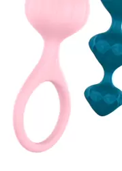 Набор анальных елочек Satisfyer Beads - разноцветный