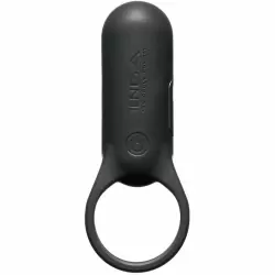 Эрекционное кольцо Tenga SVR+ Black с вибрацией