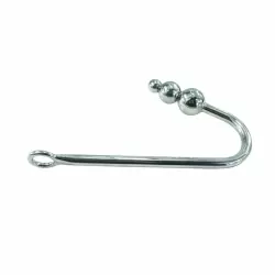 Анальный крюк для подвеса large из металла Kanikule metal - серебристый	    