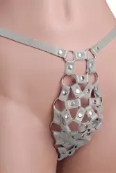 МУЖСКИЕ ПЛЕТЕНЫЕ ТРУСИКИ-СТРИНГИ SITABELLA КОЖАНЫЕ 