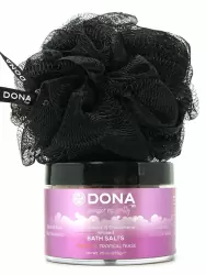 Подарочный набор Dona Be Desired Sassy: соль с феромонами и мочалка – тропический, 215 г