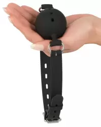 Кляп Bad Kitty Silicone Gag M - черный