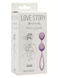 Вагинальные шарики Diaries of Geisha со смещенным центром тяжести – фиолетовый