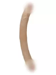 Реалистичный двусторонний фаллоимитатор REAL, 39 см, диаметр 4 см, ПВХ, телесный