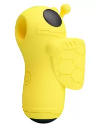 Вакуумный мини-стимулятор клитора Baile  Magic Bee, на палец, 7 см, 10 режимов, силикон, желтый