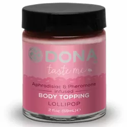 Карамель для тела Dona Taste Me Lollipop с феромонами – леденец, 59 мл