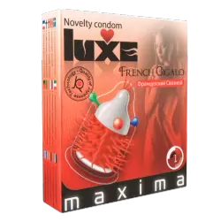 Презерватив Luxe «Французский связной» со стимулирующими усиками и шариками - 1 шт