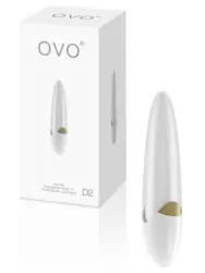 Стильный мини вибромассажер  Ovo D2 – белый