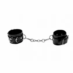 Наручники из пвх Leather Cuffs Black