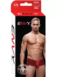 Красные блестящие мужские трусы-хипсы - S/M