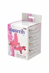 Вибробабочка TOYFA c пультом управления - розовый