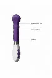 Ребристый вибратор Alida: 21 см, 10 режимов вибрации, АБС/силикон