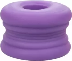 Эрекционное кольцо-бампер SLOP TOP DIRTY LUV, диаметр 2,5 см, силикон, светящийся, фиолетовый