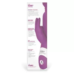 Перезаряжаемый вибромассажер кролик The Rabbit Wand со стимулятором клитора – фиолетовый