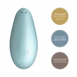 Компактный вакуумный стимулятор клитора Womanizer Liberty - голубой