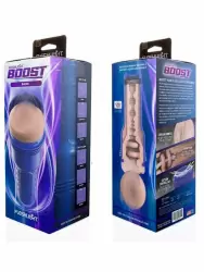 Реалистичный мастурбатор Fleshlight Boost Bang, с плавающими кольцами «Turbo Tech», 24,8 см, вагина, светлый-телесный