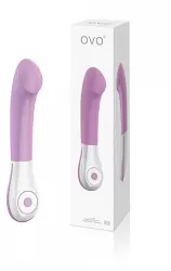 Перезаряжаемый вибромассажер Ovo E3 для стимуляции точки G - розовый