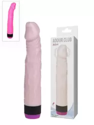 Вибратор-реалистик Adour Club с загнутой головкой – розовый
