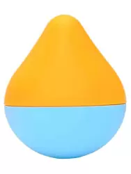 Компактный стимулятор клитора iroha Mini Sora-Mikan, 6 см, ТПЭ, желтый с голубым
