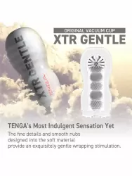 Нереалистичный мастурбатор Tenga Original Vacuum Cup Extra Gentle, 15,5 см, ТПЭ, белый