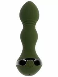 Анальная пробка Evolved Lieutenant, с вибрацией, 10 режимов, хаки