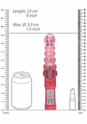 Вибратор кролик Rotating Bubbles - Pink