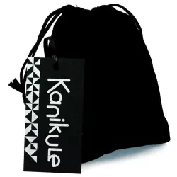 Средняя силиконовая анальная пробка Kanikule Medium с кристаллом – розовый с черным