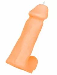Оригинальная свеча Pecado BDSM «Пенис», 13 см, оранжевая