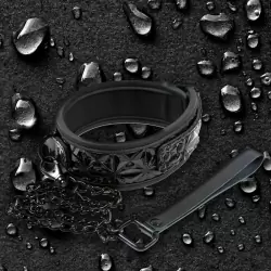 Ошейник с цепью-поводком Sinful Collar – черный