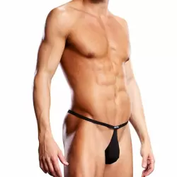 Черные мужские Pouch V-стринги BlueLine – L/XL