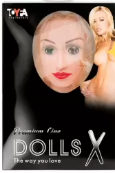 Реалистичная надувная секс-кукла TOYFA Dolls-X Eleanor с вибрацией - телесный