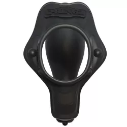 Эрекционное кольцо Rock Hard Ass-Gasm с анальным стимулятором с вибрацией – черный