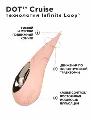 Точечный стимулятор клитора Lelo Dot Cruise, 8 режимов, 16.5 см, силикон