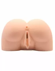 Реалистичный мастурбатор Baile Crazy Bull Promise to Satisfy, вагина-анус догги-стайл, 16 см, 5 скоростей, телесный