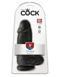 Фаллоимитатор реалистик утолщенный King Cock Chubby - Black