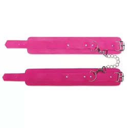 Наручники Pink Wrist Cuffs замшевые – розовые