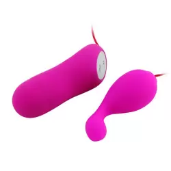 Виброяйцо Mini Love Egg на проводном управлении – розовый 