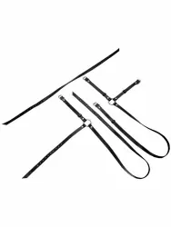 Портупея Pecado BDSM, «Осанка», натуральная кожа, чёрная